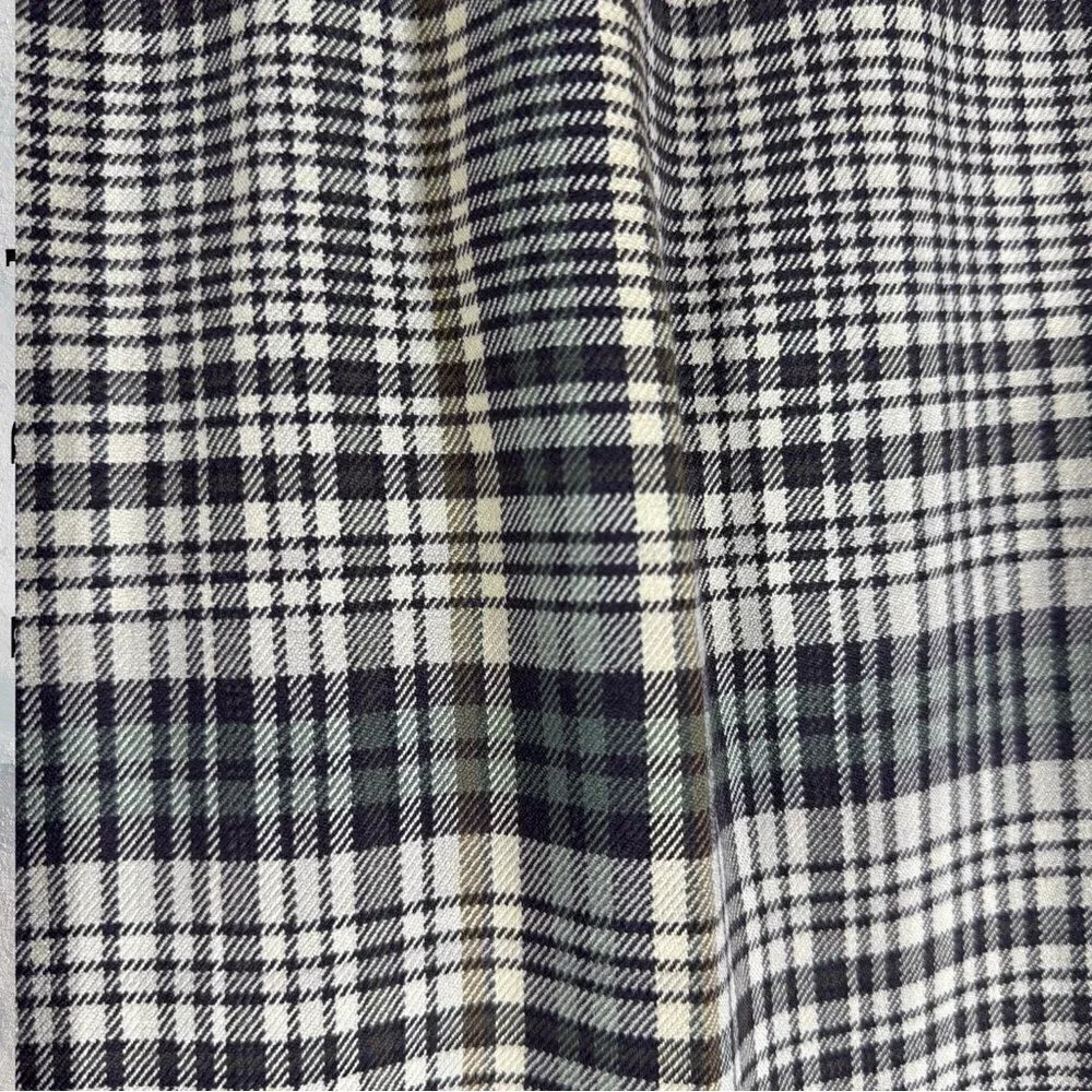 FREE PEOPLE PLAID PLEATED TROUSERS SIZE 8 New